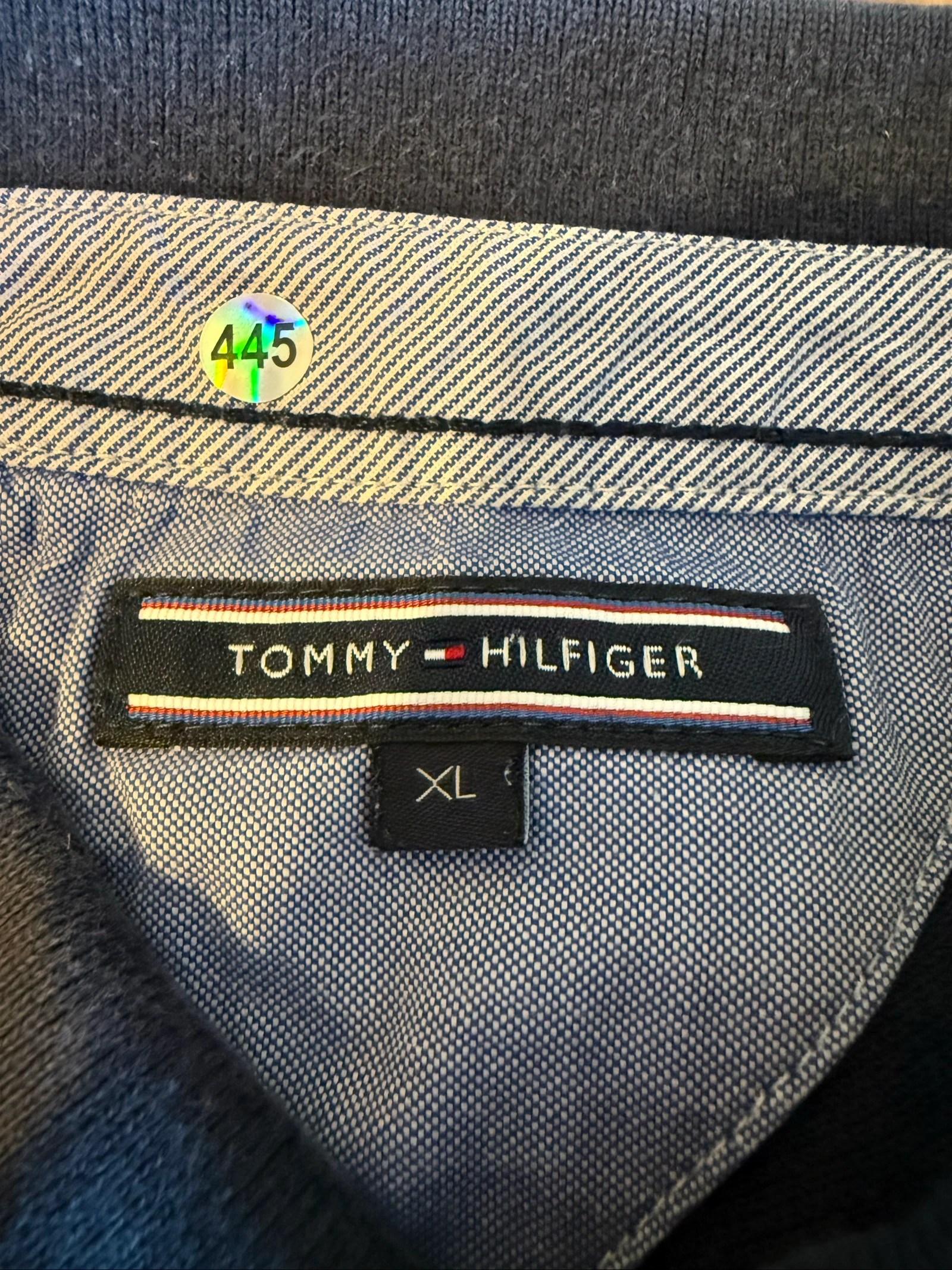 Polo Tommy Hilfiger masculino XL azul marinho bordado California – muito bom estado – photo 6